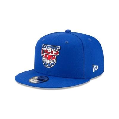 Blue Brooklyn Nets Hat - New Era NBA Hardwood Classic Nights 9FIFTY Snapback Caps USA9346718